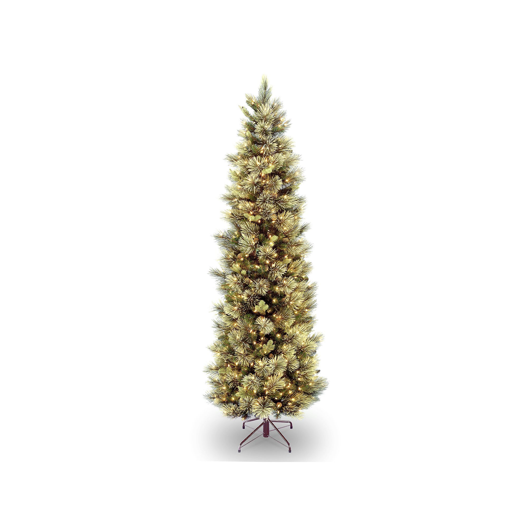 National Tree Company 7.5-ft. Pre-Lit Carolina Pine Slim Artificial Christm