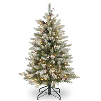 National Tree Company 4.5-ft. Pre-Lit Dunhill Fir Flocked Artificial Christmas Tree