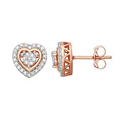 Heart Shaped Diamond Earrings Kohl s
