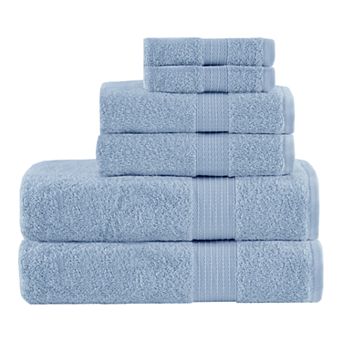 Madison Park 100% Organic Cotton 6 pc Bath Towel Set