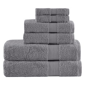 Madison Park 100% Organic Cotton 6 pc Bath Towel Set
