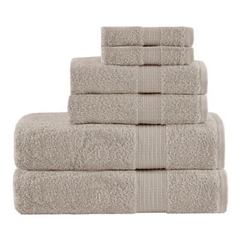 Madison Park 100% Organic Cotton 6 pc Bath Towel Set