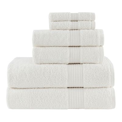 Madison Park 100% Organic Cotton 6-piece Bath Towel Set