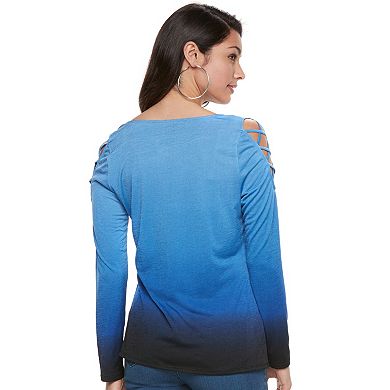 Women's Jennifer Lopez Strappy Cutout Top