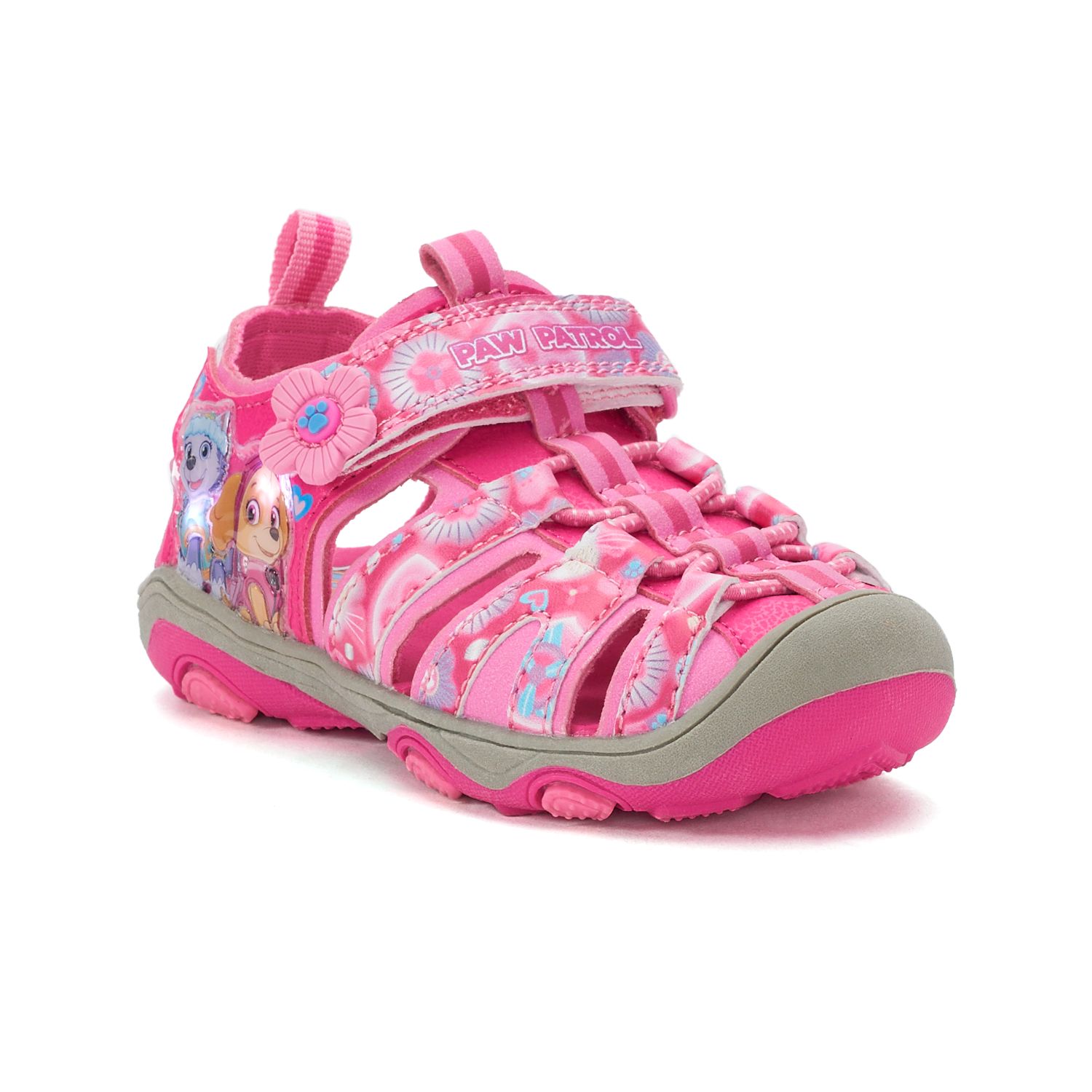 paw patrol pink light up shoes