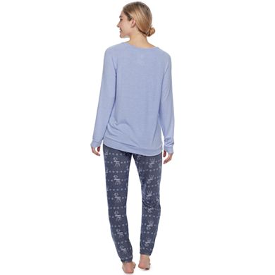 Women's Sonoma Goods For Life® Pajamas: Long Sleeve Sleep Top & Pants 2-Piece PJ Set