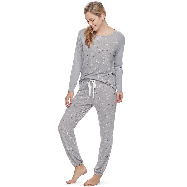 Women's Sonoma Goods For Life® Pajamas: Long Sleeve Sleep Top & Pants 2 ...