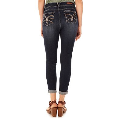 Juniors' WallFlower Luscious Ripped Curvy Ankle Jeans