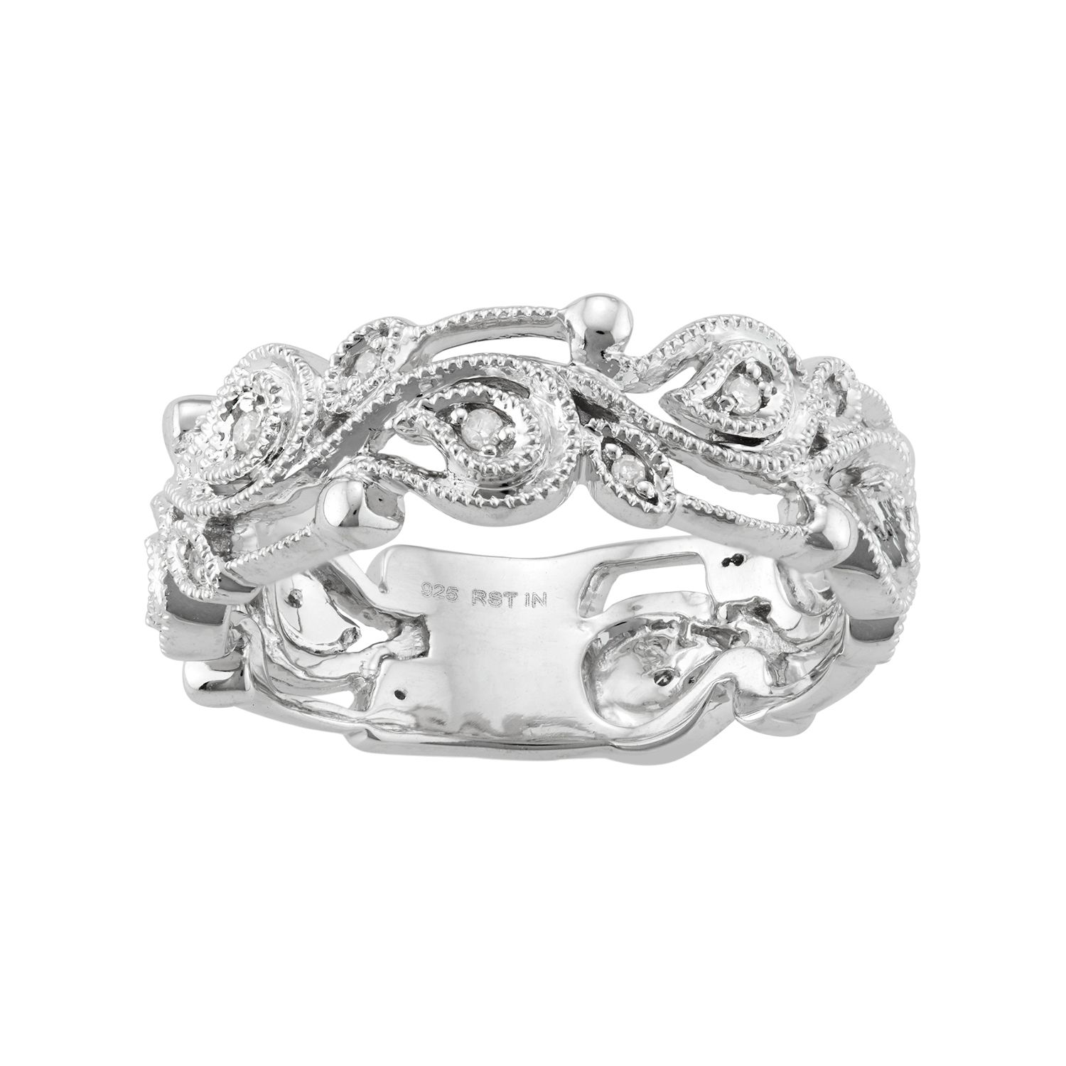 Image for HDI Sterling Silver 1/10 Carat T.W. Diamond Paisley Ring at Kohl's.