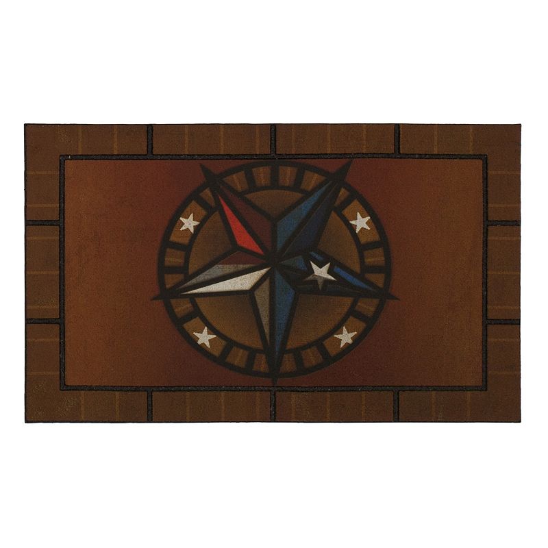 27662911 Mohawk Home Texas Star Doormat - 18 x 30, Brown, 1 sku 27662911