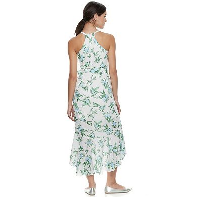 Disney Princess Juniors' Floral Ruffle Midi Dress