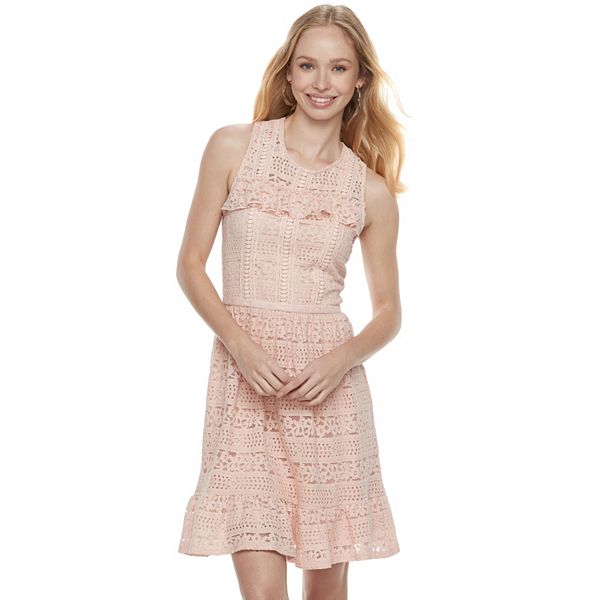 Disney Princess Juniors Eyelet Lace Ruffle Dress