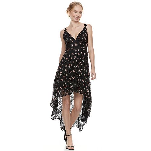 Disney Princess Juniors Floral High Low Lace Party Dress