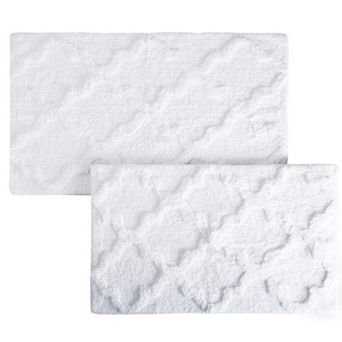Lavish Home 2 pc Trellis Bath Mat Set