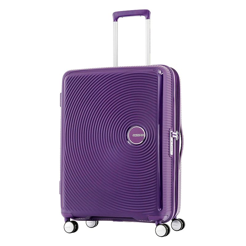 American Tourister Curio Spinner Luggage, Purple, 20 Carryon