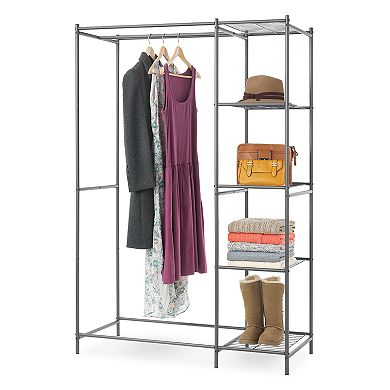 Whitmor Metal Double Rod & 5-Shelf Closet Organizer