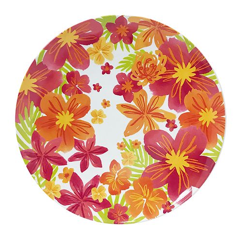 Celebrate Summer Together Floral Melamine Dinner Plate