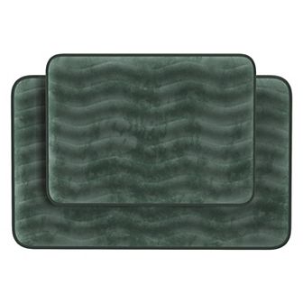 Portsmouth Home 2 pc Slip-Resistant Memory Foam Bath Mat Set