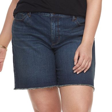 Plus Size Sonoma Goods For Life® Cuffed Denim Shorts