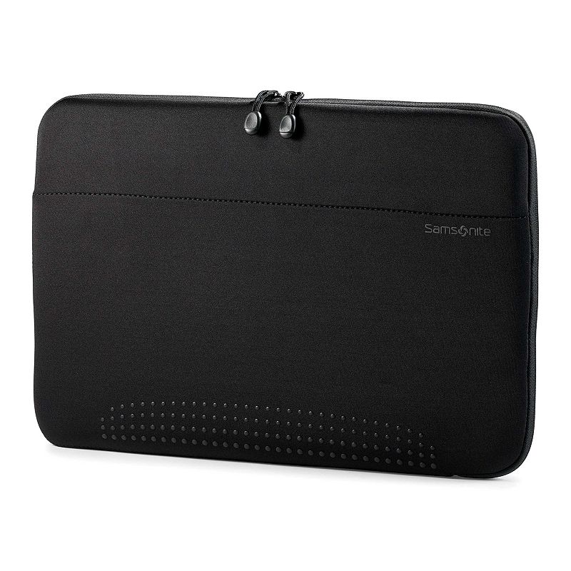 Samsonite Aramon 15.6-Inch Laptop Sleeve, Black Protective and stylish, this Samsonite Aramon 15.6-inch laptop sleeve keeps your laptop protected wherever you go.Front zippered accessory pocket keeps items handyCheckpoint-friendly sleeves allow laptop to remain protected through airport securityFits a 15.6-in. laptop15.75 H x 10.5 W x 1 D Weight: 0.662 lbs.PolyesterZipper closureManufacturer's 3-year limited warrantyFor warranty information please click hereModel no. 43321-1041 WARNING: This product can expose you to chemicals including Di(2-ethylhexyl)phthalate (DEHP), which is known to the State of California to cause cancer and birth defectsor other reproductive harm. For more information go to www.P65warnings.ca.gov. Size: One Size. Color: Black. Gender: unisex. Age Group: adult.