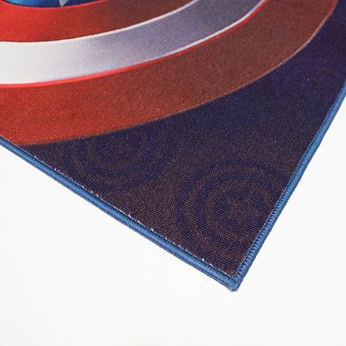 Marvel Captain America Shield Rug - 4'6" x 6'6"