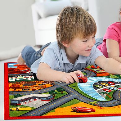 Disney / Pixar Cars 3 Jumbo Play Rug - 4'6" x 6'6"