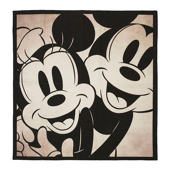 Disney S Mickey Minnie Mouse Classic Retro Rug 4 6 X 6 6