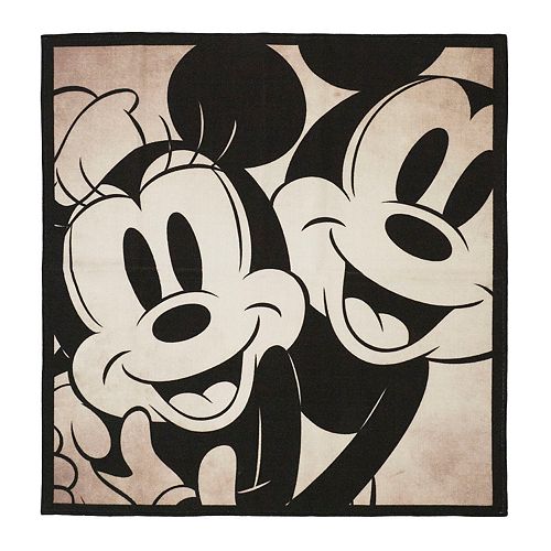 Disneys Mickey Minnie Mouse Classic Retro Rug 46 X 66