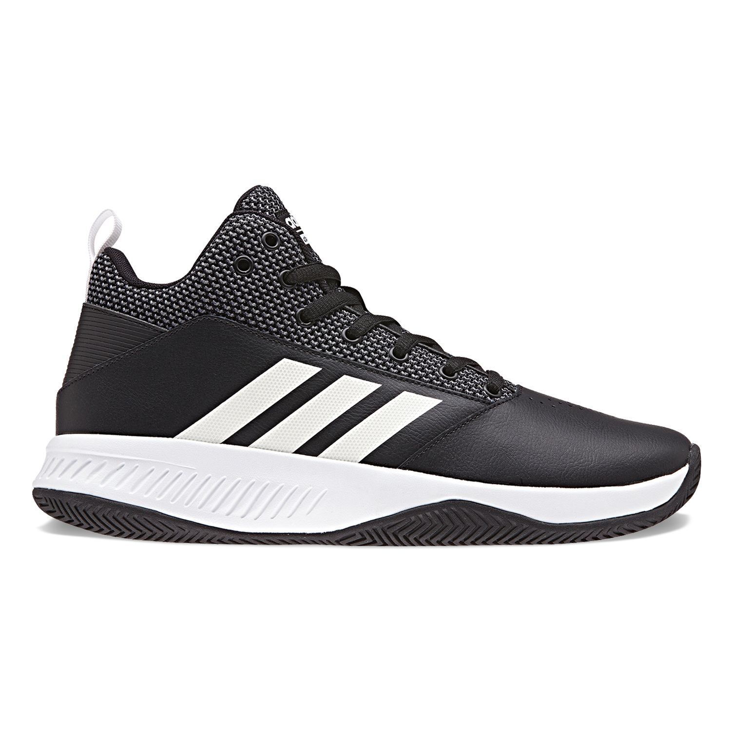 adidas neo men's cloudfoam ilation mid wide basketball shoe