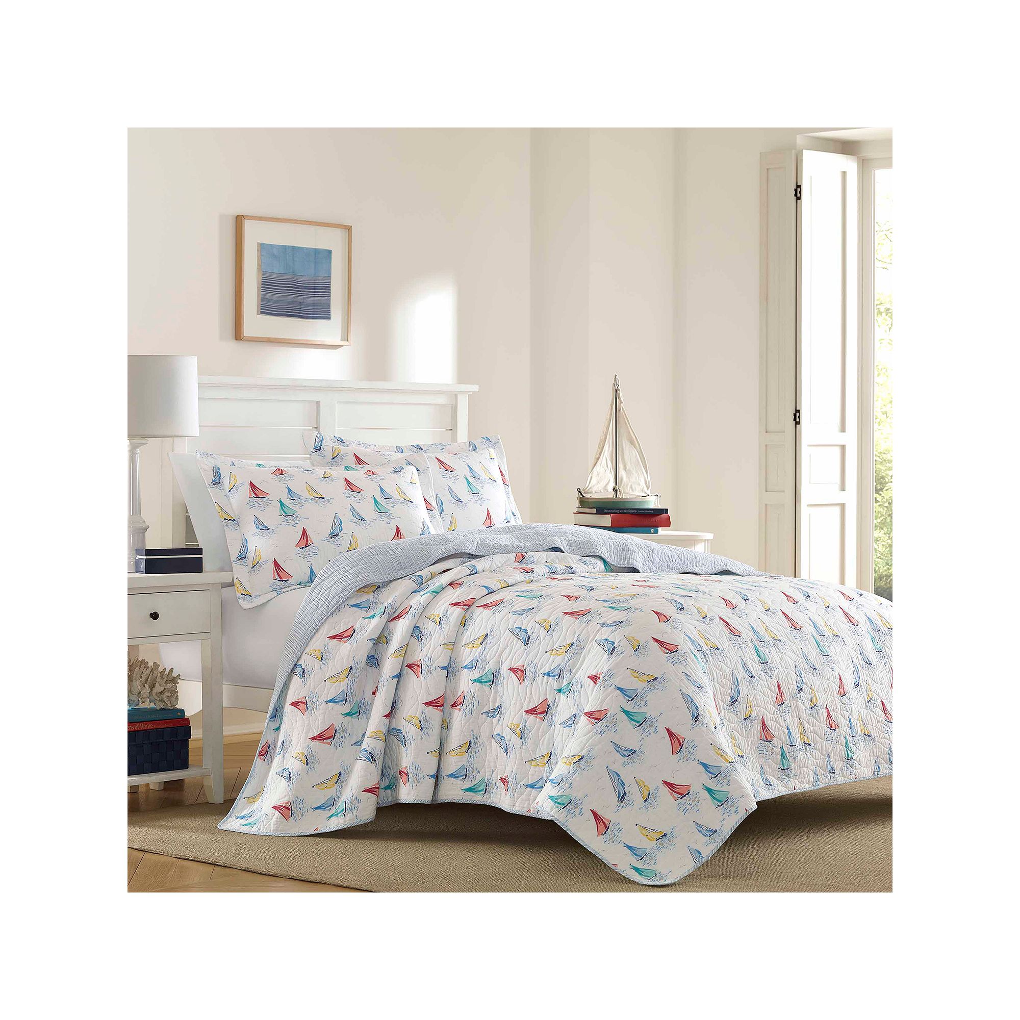 Laura Ashley Ahoy Quilt Set, Brght Blue