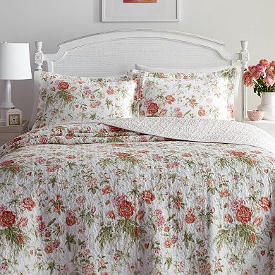 Laura Ashley Breezy Floral Quilt Set