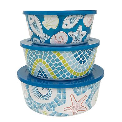 Celebrate Together™ Summer 3-pc. Coastal Stacking Container Set