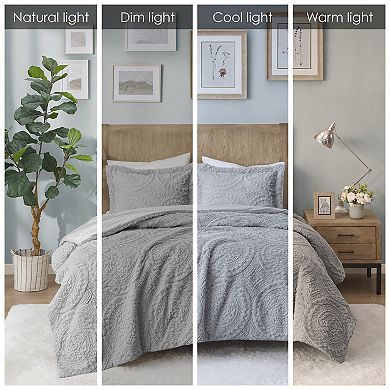Madison Park Arya Embroidered Medallion Ultra Plush Comforter Set