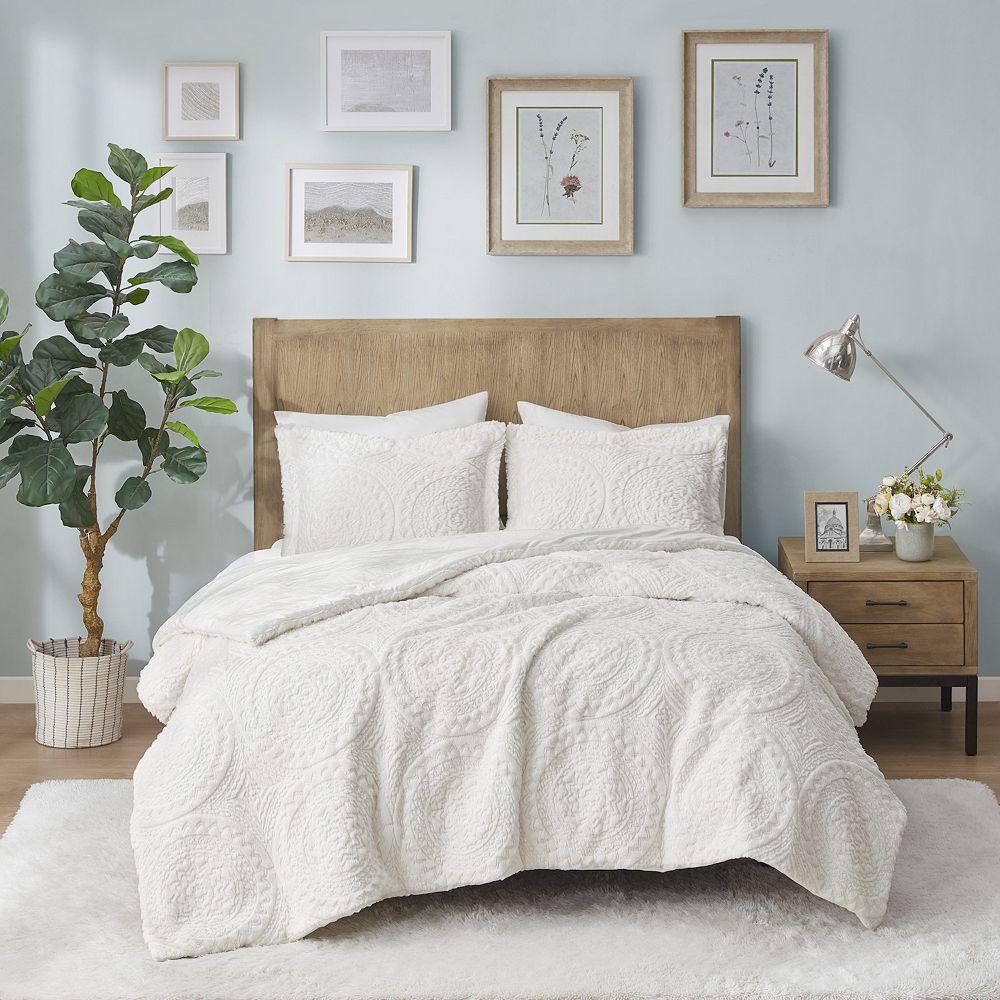 Madison Park Arya Embroidered Medallion Ultra Plush Comforter Set
