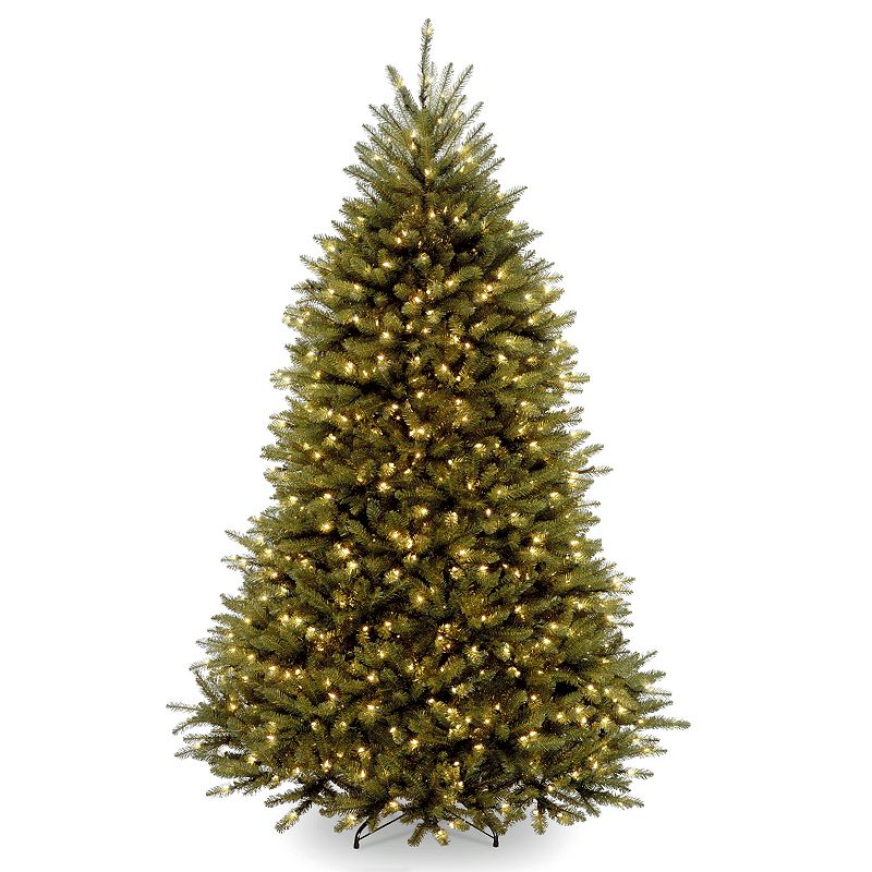 National Tree Company 6ft Pre-Lit Dunhill Fir Artificial Tree with 600 Clear Lights, Green