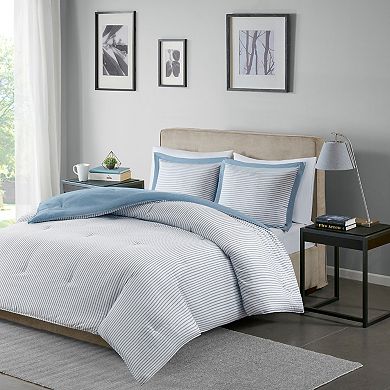 Madison Park Essentials Hayden Reversible Stripe Comforter Set