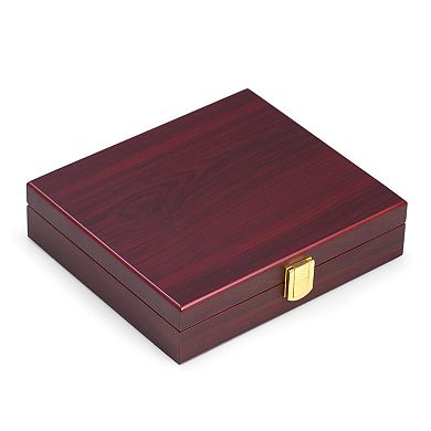 Mens Bey-Berk Cherry Wood 100 Chip Poker Set