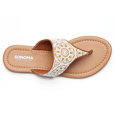 Women's Sonoma Goods For Life® Crochet Thong Sandals