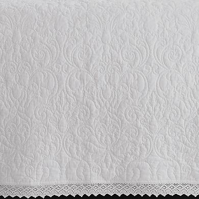 Laura Ashley Heirloom Crochet Quilt Set