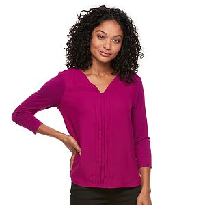 Women's Dana Buchman Hi-Lo V-Neck Top