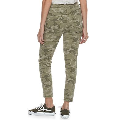 Juniors' SO® Camo Ankle Jeggings