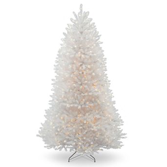 National Tree Company 6.5-ft. Pre-Lit Dunhill White Fir Artificial Christmas Tree