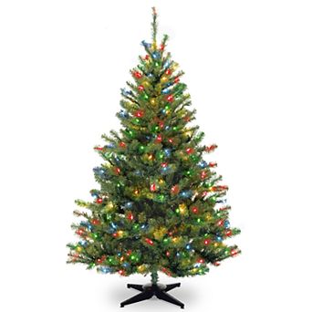 National Tree Company 6-ft. Multicolored Pre-Lit Kincaid Spruce Artificial Christmas Tree