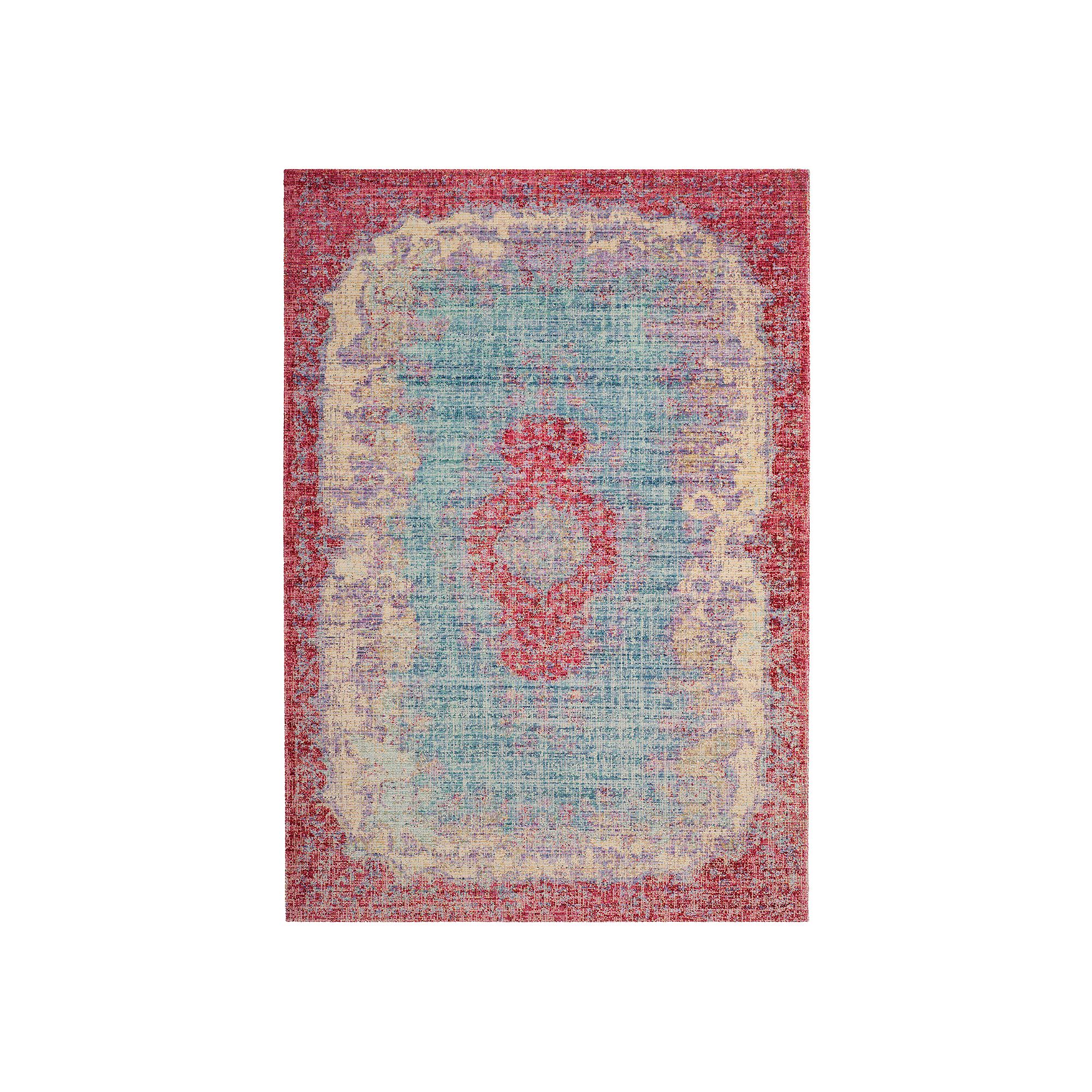 Safavieh Windsor Asha Framed Floral Rug, Light Blue Pink