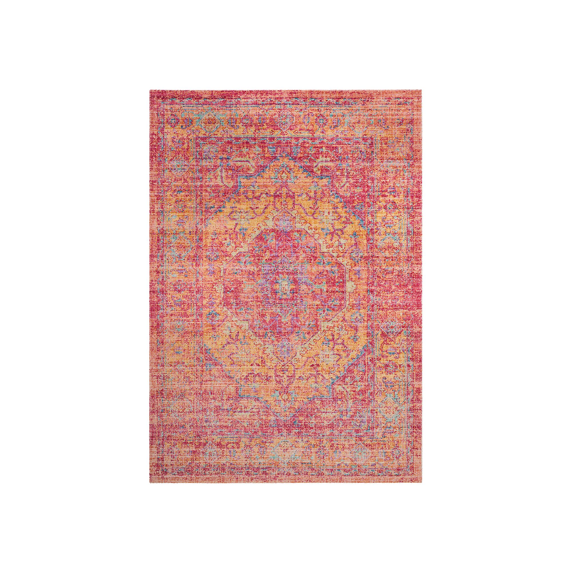Safavieh Windsor Farah Framed Floral Rug, Gold Pink