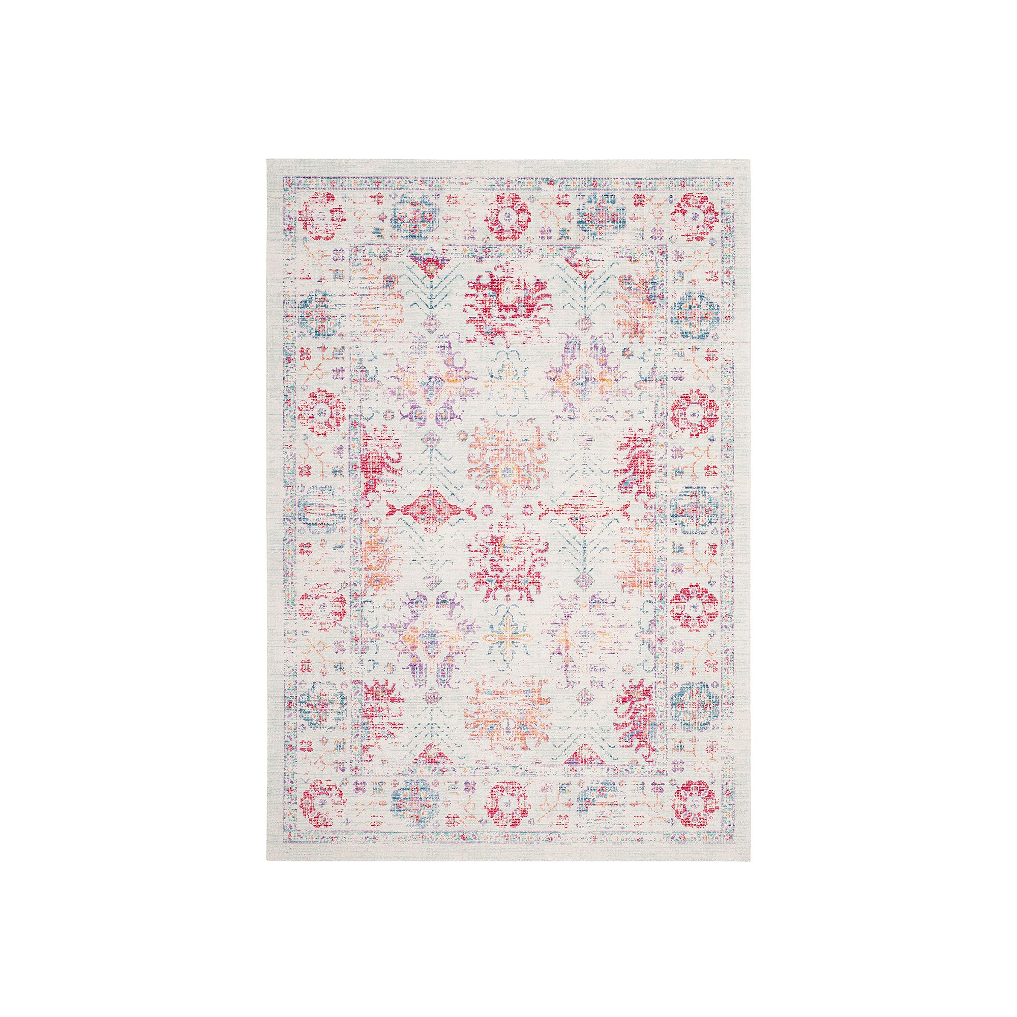 Safavieh Windsor Rebecca Framed Floral Rug, Ivory Pink