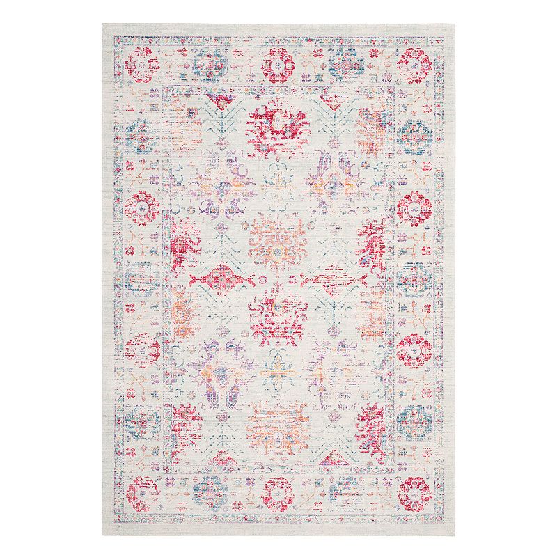 Safavieh Windsor Rebecca Framed Floral Rug, Beige, 3X12 Ft