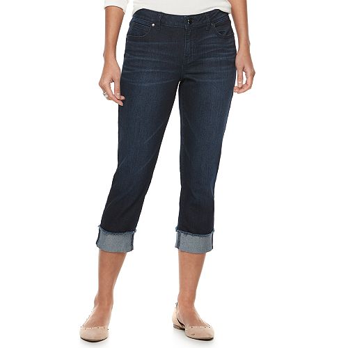 Women's Jennifer Lopez Cuffed Capri Jeans