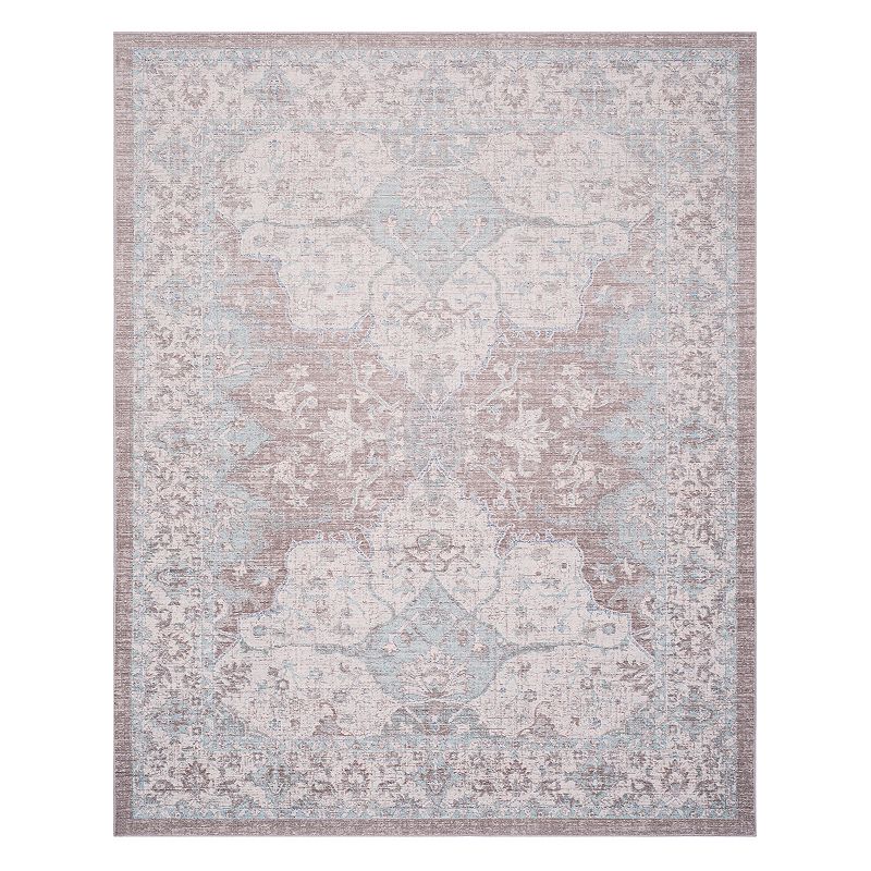 Safavieh Windsor Justine Framed Floral Rug, Grey, 8X10 Ft