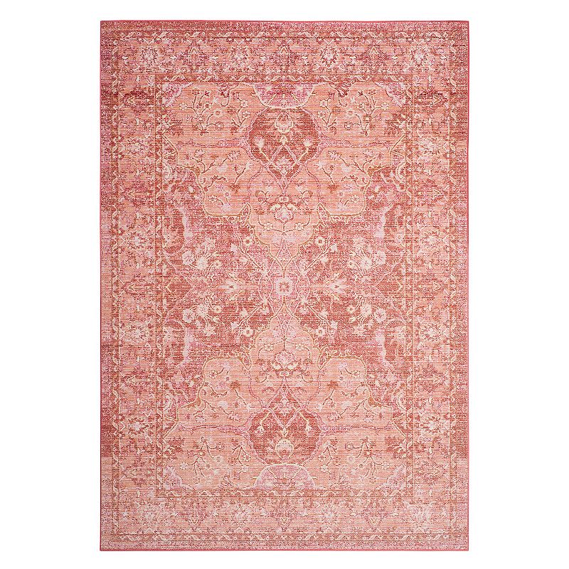 Safavieh Windsor Justine Framed Floral Rug, Pink, 3X5 Ft
